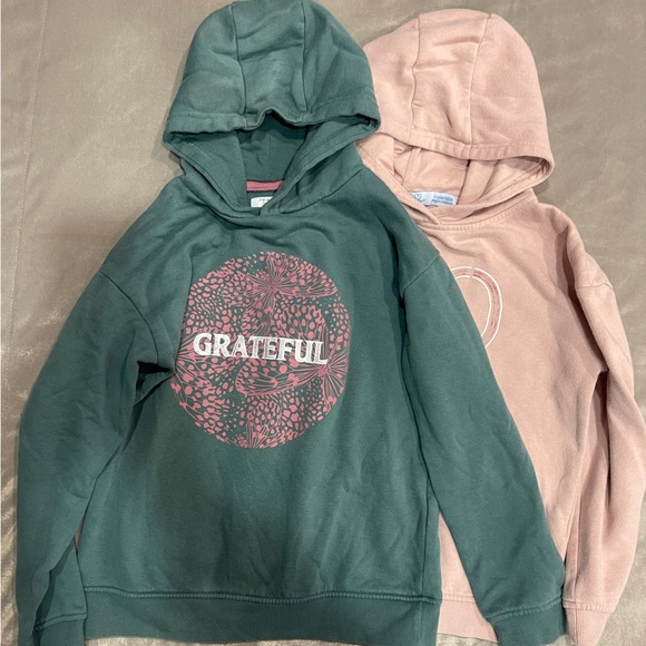 Primary Other - Primary Forest Green and Soft Pink Kids Hoodies